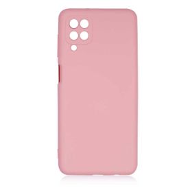 Teleplus Samsung Galaxy A12 Kamera Korumalı İçi Kadife Turuncu Ve Silikon Kılıf