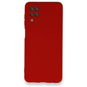Teleplus Samsung Galaxy A12 Kamera Korumalı İçi Kadife Turuncu Ve Silikon Kılıf