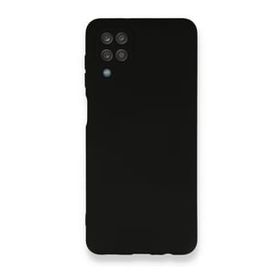 Teleplus Samsung Galaxy A12 Kamera Korumalı İçi Kadife Turuncu Ve Silikon Kılıf