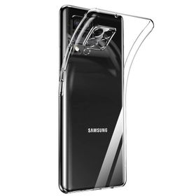 Teleplus Samsung Galaxy A12 Lüks Kamera Korumalı Şeffaf Ve Silikon Kılıf