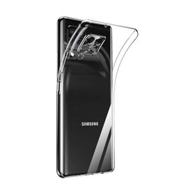Teleplus Samsung Galaxy A12 Lüks Kamera Korumalı Şeffaf Ve Silikon Kılıf