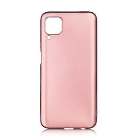 Teleplus Samsung Galaxy A12 Lüks Mat Rose Gold Nano Ekran Koruyucu Silikon Cep Telefonu Kılıf