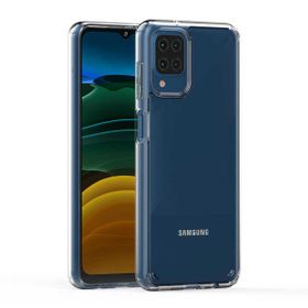 Teleplus Samsung Galaxy A12 Nano Ekran Koruyucu Ve Coss Hybrid Sert Silikon Şeffaf Cep Telefonu Kılıfı