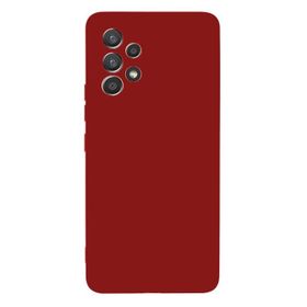 Teleplus Samsung Galaxy A13 4G Kamera Korumalı Mat Silikon Kırmızı Kılıf