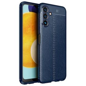 Teleplus Samsung Galaxy A13 5G Kamera Korumalı Deri Dokulu Silikon Siyah Kılıf + Nano Ekran Koruyucu