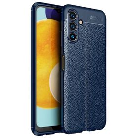 Teleplus Samsung Galaxy A13 5G Kamera Korumalı Deri Dokulu Silikon Siyah Kılıf + Nano Ekran Koruyucu