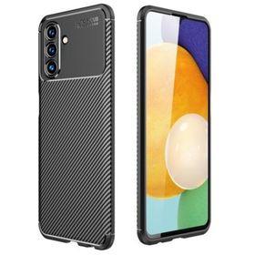 Teleplus Samsung Galaxy A13 5G Kamera Korumalı Negro Karbon Dokulu Silikon Lacivert Kılıf