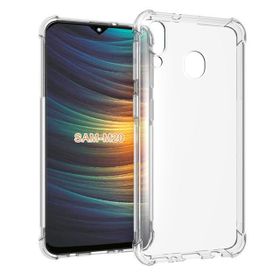 Teleplus Samsung Galaxy A20 Darbe Korumalı Silikon Şeffaf Nano Ekran Koruyucu Kılıf
