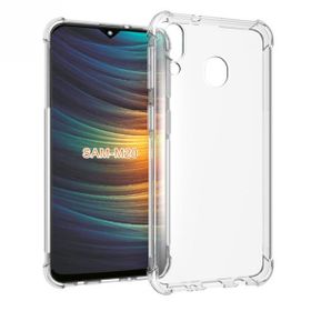 Teleplus Samsung Galaxy A20 Darbe Korumalı Silikon Şeffaf Nano Ekran Koruyucu Kılıf
