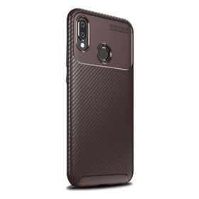 Teleplus Samsung Galaxy A20 Negro Karbon Nano Ekran Koruyucu Lacivert Silikon Kılıf