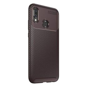 Teleplus Samsung Galaxy A20s Negro Karbon Kahverengi Silikon Kılıf