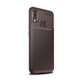 Teleplus Samsung Galaxy A20s Negro Karbon Kahverengi Silikon Kılıf