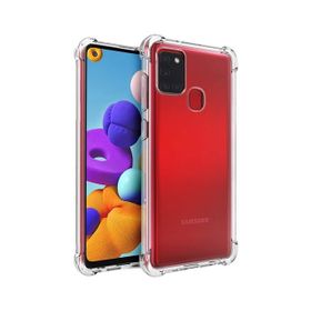 Teleplus Samsung Galaxy A21S Darbe Korumalı Silikon Şeffaf Kılıf