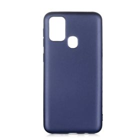 Teleplus Samsung Galaxy A21S Lüks Mat Bordo Silikon Cep Telefonu Kılıf