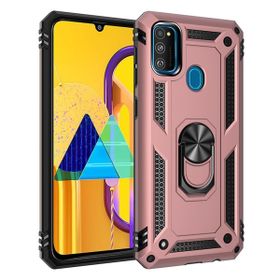 Teleplus Samsung Galaxy A21S Vega Yüzüklü Tank Silikon Gümüş Kılıf