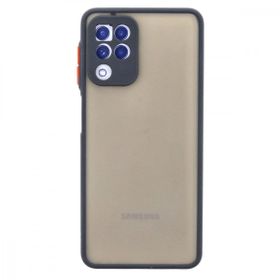 Teleplus Samsung Galaxy A22 4G Hux Kamera Korumalı Silikon Lacivert Kılıf