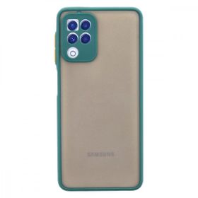 Teleplus Samsung Galaxy A22 4G Hux Kamera Korumalı Silikon Lacivert Kılıf