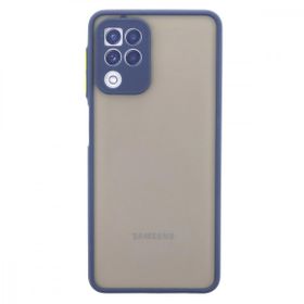 Teleplus Samsung Galaxy A22 4G Hux Kamera Korumalı Silikon Lacivert Kılıf