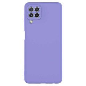 Teleplus Samsung Galaxy A22 4G Kamera Korumalı Lansman Mat Silikon Bordo Kılıf
