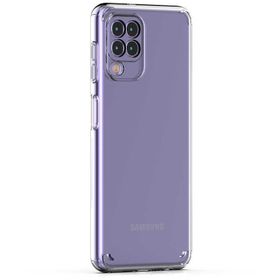 Teleplus Samsung Galaxy A22 4G Kılıf Kamera Korumalı Coss Sert Silikon Şeffaf Kılıf