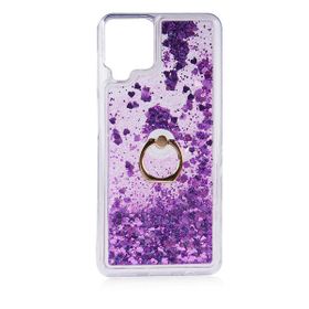 Teleplus Samsung Galaxy A22 4g Milce Yüzüklü Sulu Silikon Pembe Kılıf