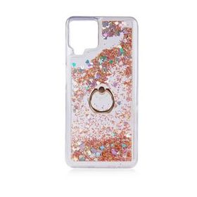 Teleplus Samsung Galaxy A22 4g Milce Yüzüklü Sulu Silikon Pembe Kılıf