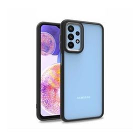 Teleplus Samsung Galaxy A23 Renkli Bumper Hybrid Flora Silikon Bordo Kılıf