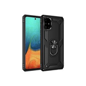Teleplus Samsung Galaxy A31 Gümüş Vega Yüzüklü Tank Kapak Kılıf