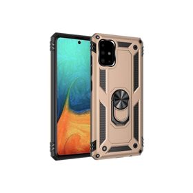Teleplus Samsung Galaxy A31 Gümüş Vega Yüzüklü Tank Kapak Kılıf