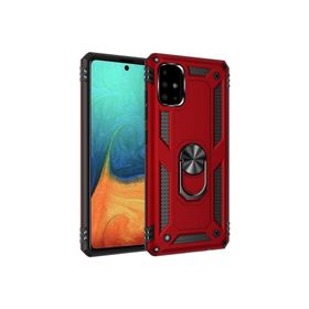 Teleplus Samsung Galaxy A31 Gümüş Vega Yüzüklü Tank Kapak Kılıf