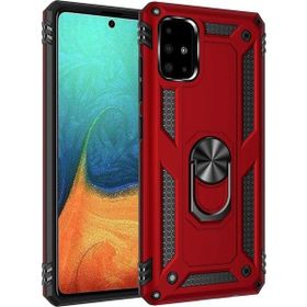 Teleplus Samsung Galaxy A31 Gümüş Vega Yüzüklü Tank Kapak Kılıf