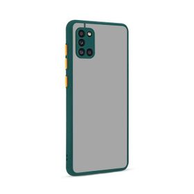 Teleplus Samsung Galaxy A31 Hux Kamera Korumalı Yeşil Silikon Cep Telefonu Kılıf