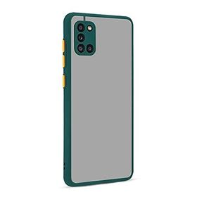 Teleplus Samsung Galaxy A31 Hux Kamera Korumalı Yeşil Silikon Cep Telefonu Kılıf