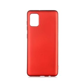 Teleplus Samsung Galaxy A31 Lüks Mat Kırmızı Silikon Cep Telefonu Kılıf