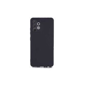 Teleplus Samsung Galaxy A32 4g Kamera Korumalı Lüks Mat Siyah Nano Ekran Koruyucu Silikon Cep Telefonu Kılıf