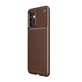 Teleplus Samsung Galaxy A32 4G Karbon Dokulu Negro Silikon Kahverengi Kılıf