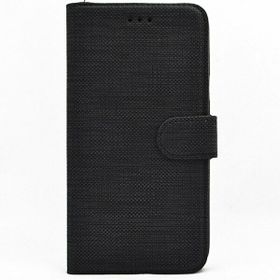 Teleplus Samsung Galaxy A32 4G Kumaş Spor Standlı Cüzdan Siyah Kılıf