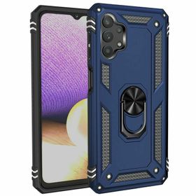 Teleplus Samsung Galaxy A32 4g Vega Yüzüklü Tank Gümüş Silikon Cep Telefonu Kılıf