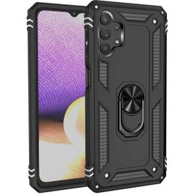 Teleplus Samsung Galaxy A32 5g Vega Yüzüklü Tank Kapak Siyah Kılıf