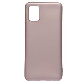 Teleplus Samsung Galaxy A41 Lüks Mat Bordo Silikon Cep Telefonu Kılıf