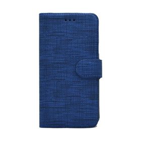 Teleplus Samsung Galaxy A51 Kumaş Spor Standlı Cüzdan Lacivert Kılıf