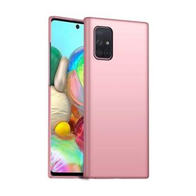 Teleplus Samsung Galaxy A51 Lüks Mat Gold Silikon Cep Telefonu Kılıf