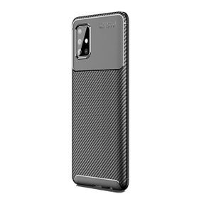 Teleplus Samsung Galaxy A51 Negro Mat Tam Kapatan Ekran Koruyucu Siyah Silikon Cep Telefonu Kılıf
