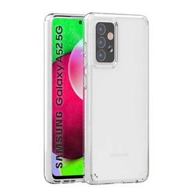 Teleplus Samsung Galaxy A52 Coss Sert Hibrit Şeffaf Silikon Cep Telefonu Kılıf