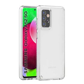 Teleplus Samsung Galaxy A52 Coss Sert Hibrit Şeffaf Silikon Cep Telefonu Kılıf