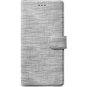 Teleplus Samsung Galaxy A52 Kumaş Spor Standlı Kartlıklı Cüzdan Gri Cep Telefonu Kılıfı