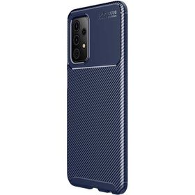 Teleplus Samsung Galaxy A52 Negro Karbon Silikon Lacivert Nano Ekran Koruyucu Cep Telefonu Kılıfı