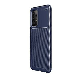 Teleplus Samsung Galaxy A52 Negro Karbon Silikon Lacivert Nano Ekran Koruyucu Cep Telefonu Kılıfı