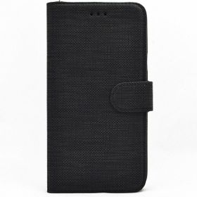 Teleplus Samsung Galaxy A52s 5G Kılıf Kumaş Spor Standlı Kartlıklı Cüzdan Gri Cep Telefonu Kılıfı