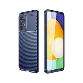 Teleplus Samsung Galaxy A53 Kamera Korumalı Negro Karbon Dokulu Silikon Siyah Kılıf